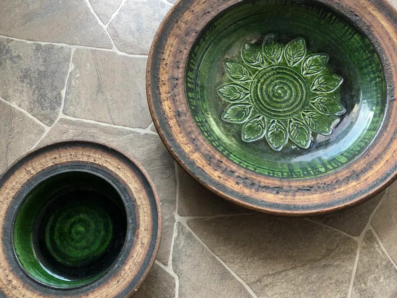 Billede 1 - Fad plus skål retro