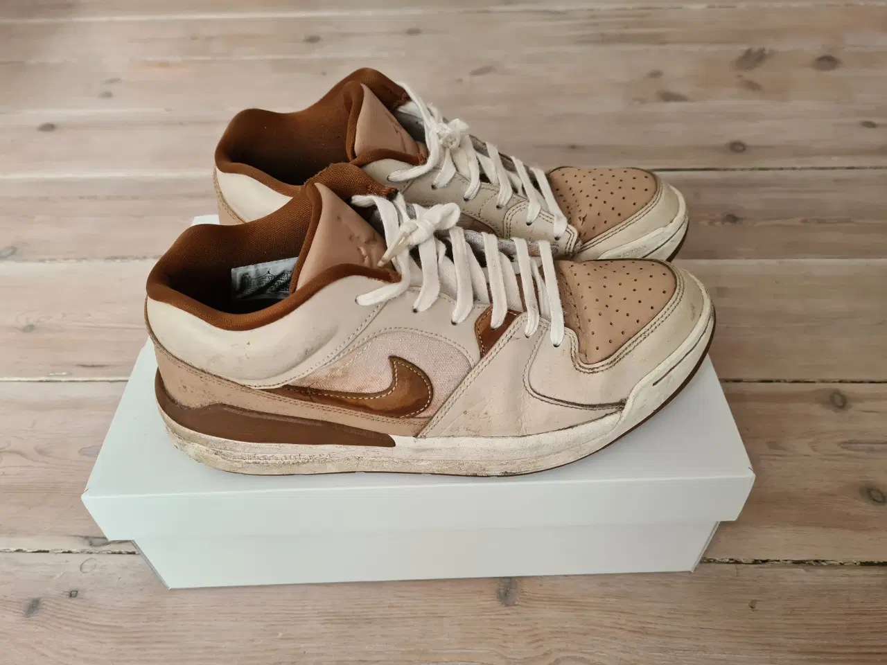 Billede 1 - Nike Jordan Stadium 90 Sneakers,Brun, vanilj, 42.5