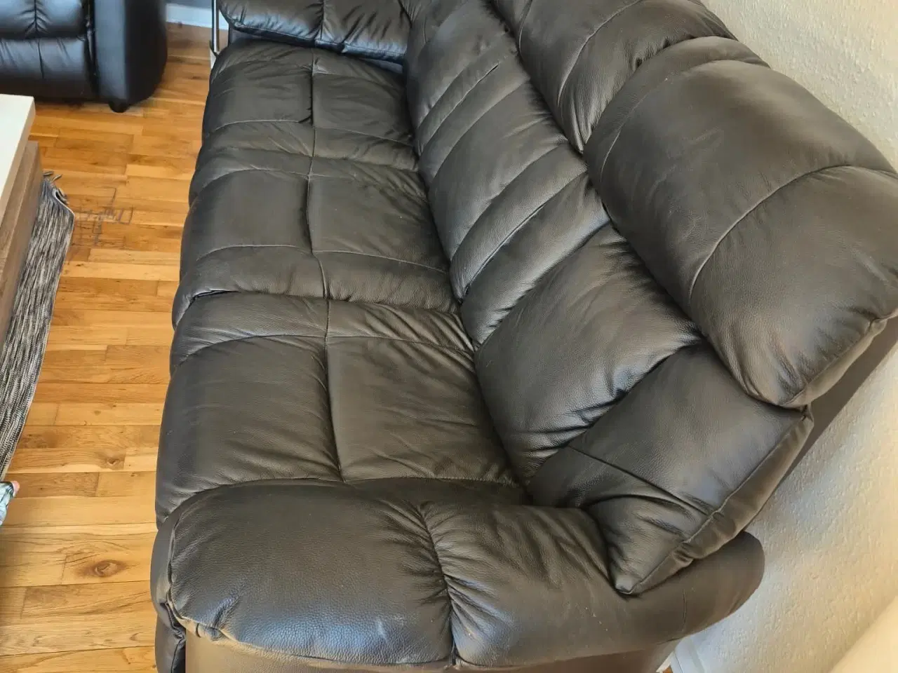 Billede 3 - Lædersofa 