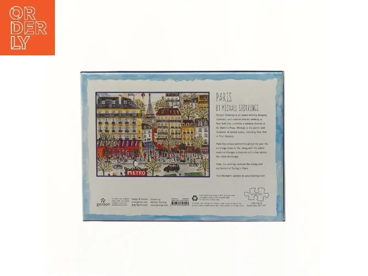 Billede 3 - Paris Puzzle 1000 Brikker (str. 22x29 cm)