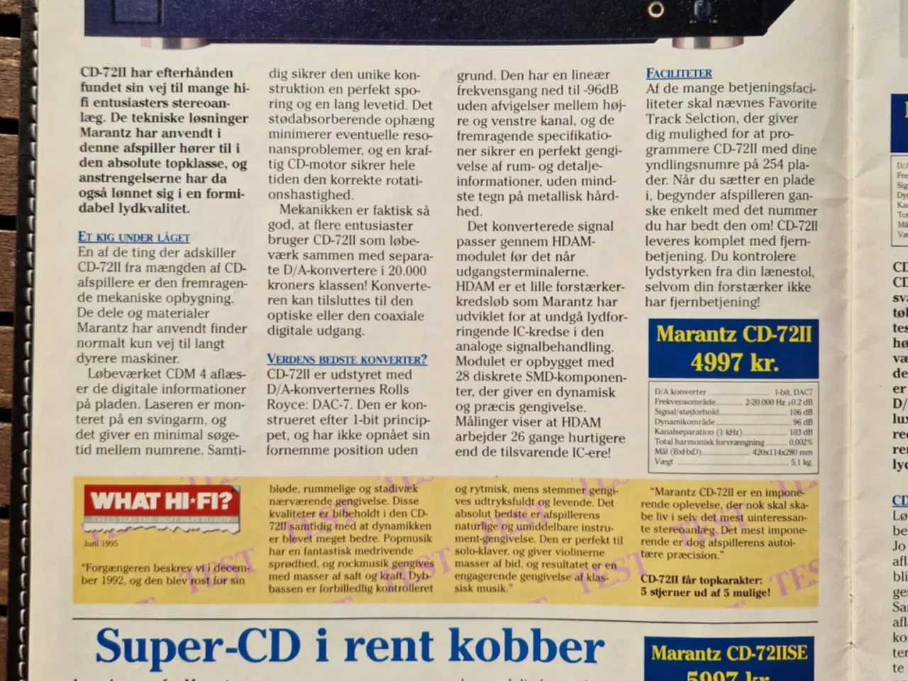 Billede 5 - Marantz High End Reciever stereoanlæg og CD 