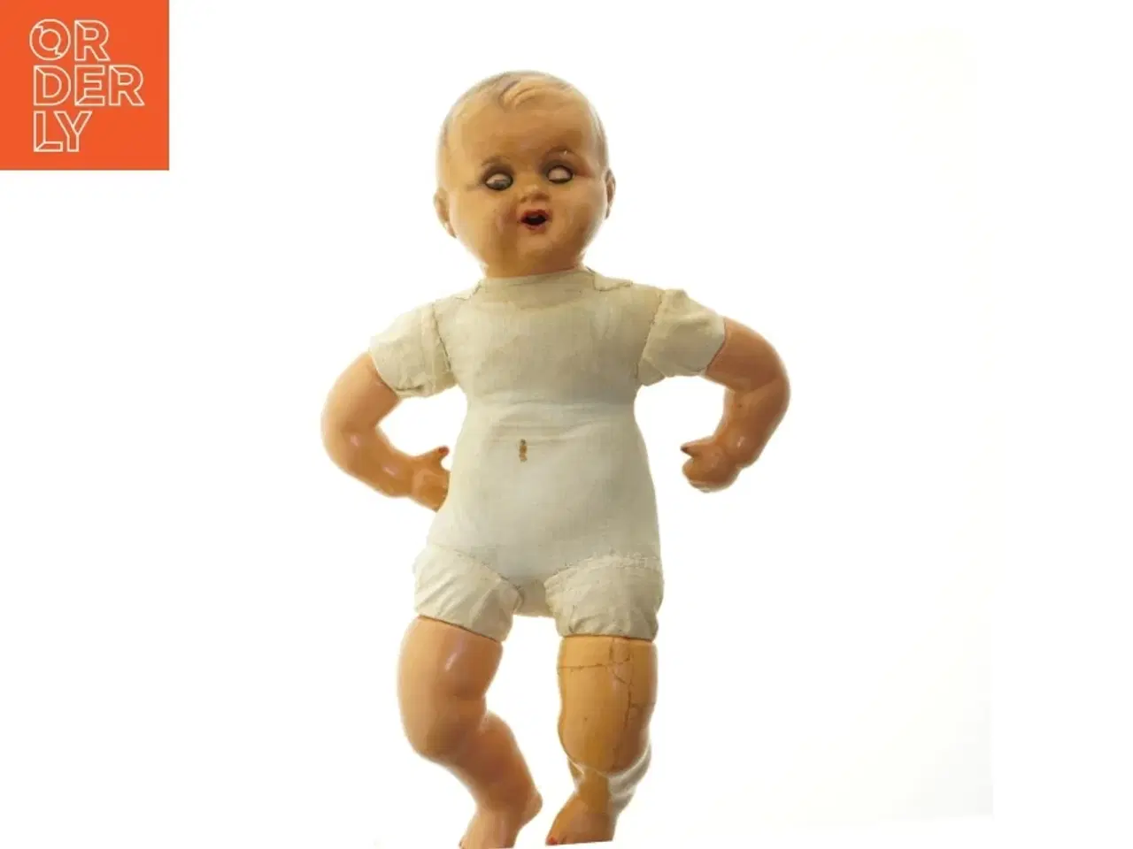 Billede 1 - Vintage porcelænsdukke (str. 56 cm)