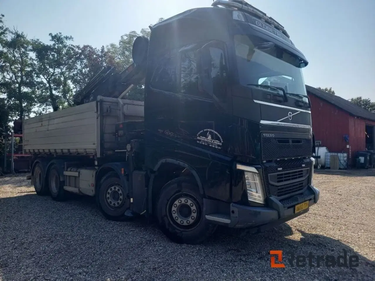 Billede 4 - Volvo FH 500 8x4 Globetrotter med Hiab Hipro 302E-6 kran og NOPA 3 akslet kærre