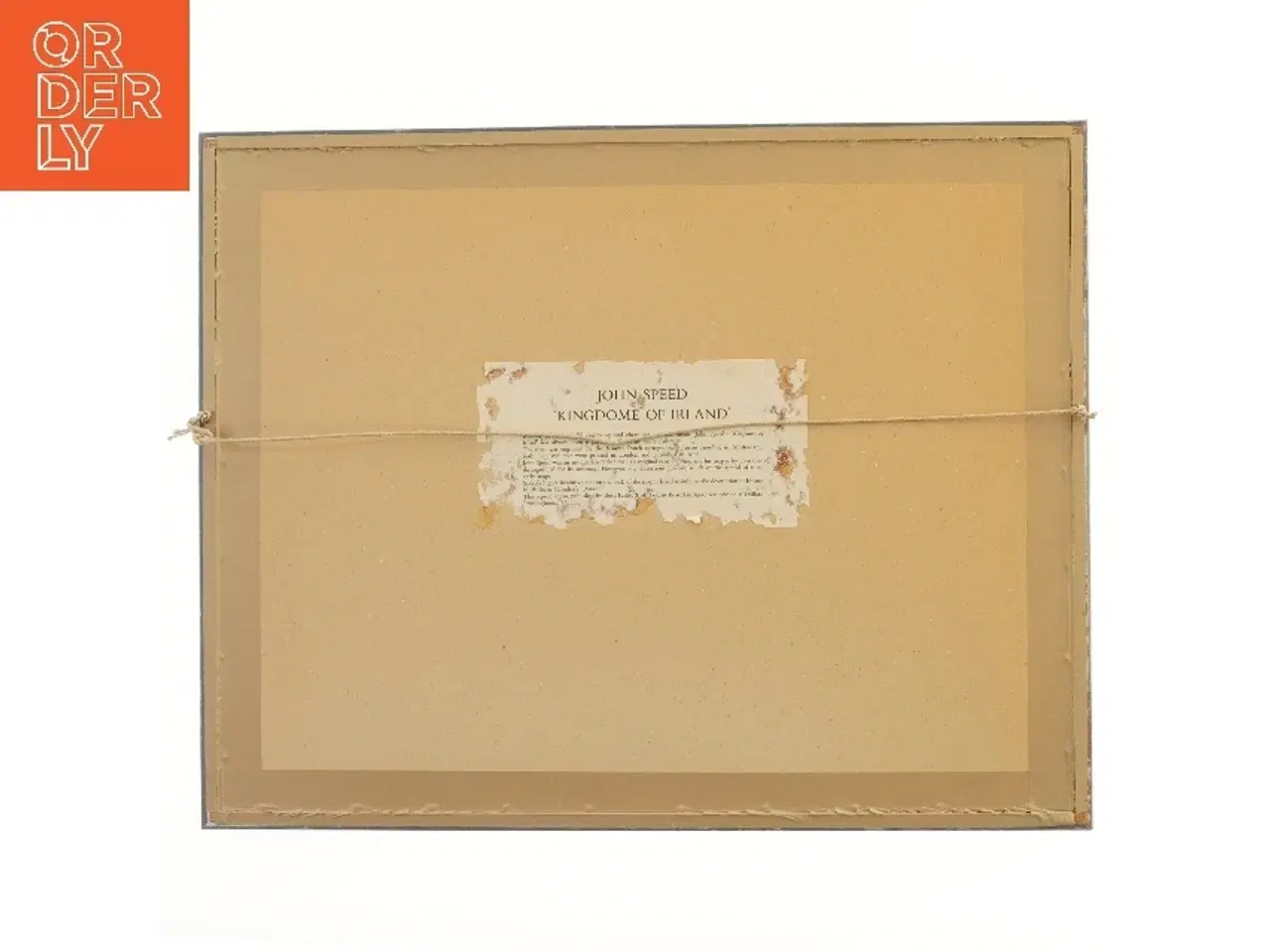 Billede 2 - Kort over Irland i ramme (str. 55x43,5 cm)