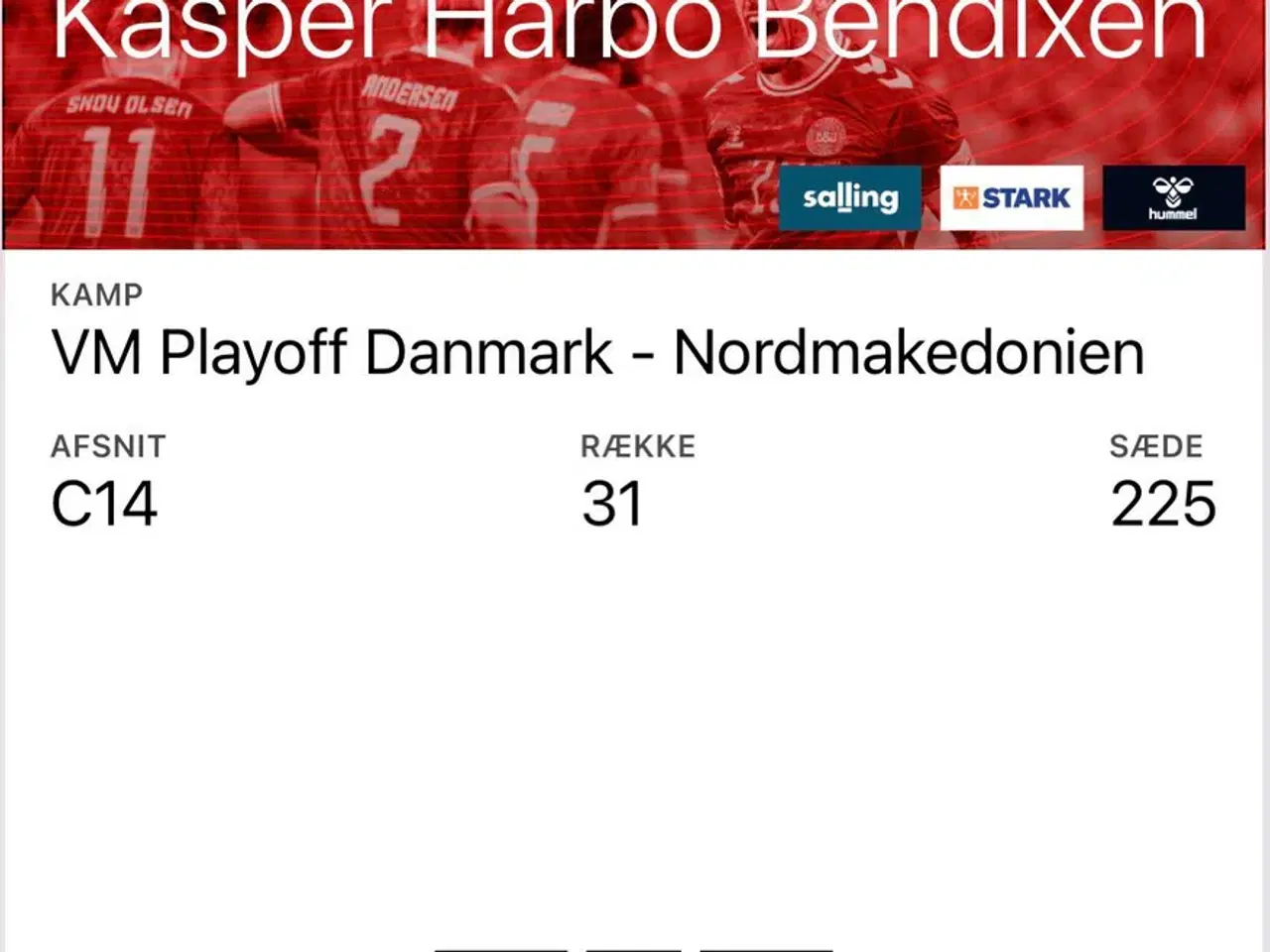 Billede 1 - Billet til Danmark - Nordmakedonien