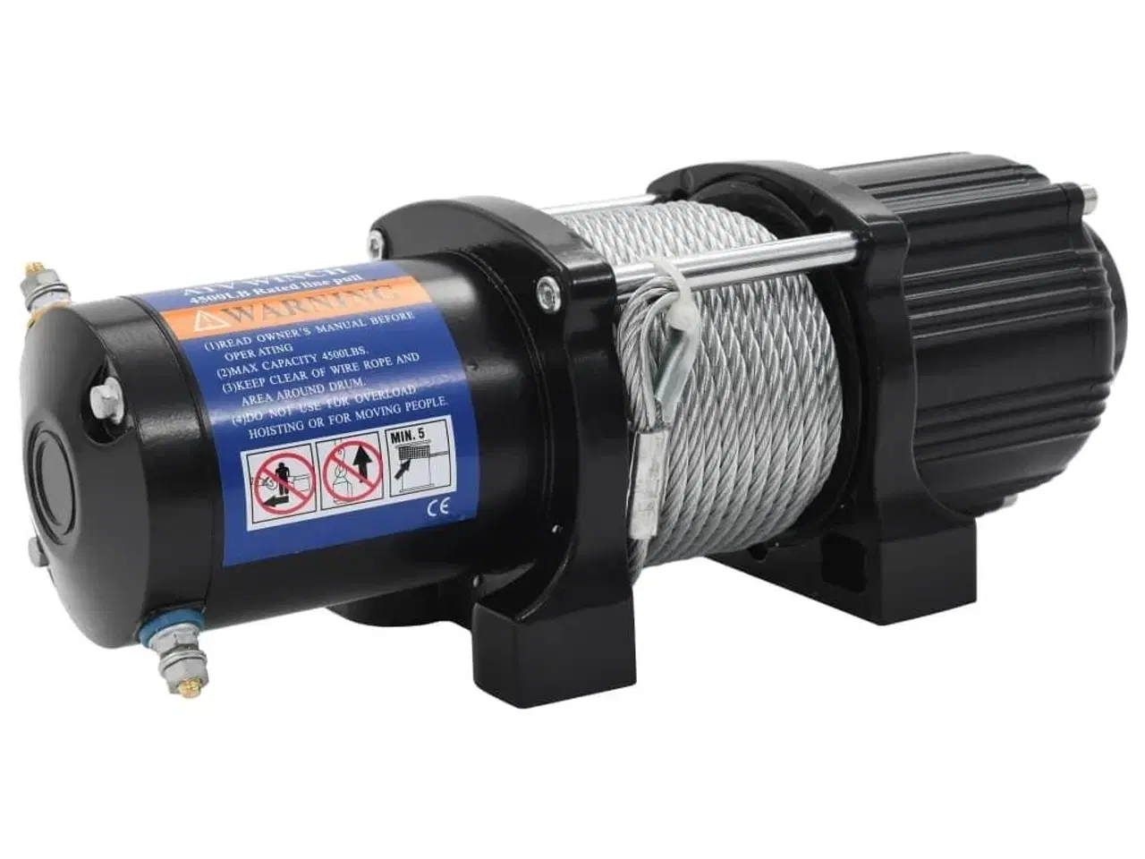 Billede 2 - Elektrisk hejsespil 12 V 4500 lbs 2040 kg med fjernbetjening