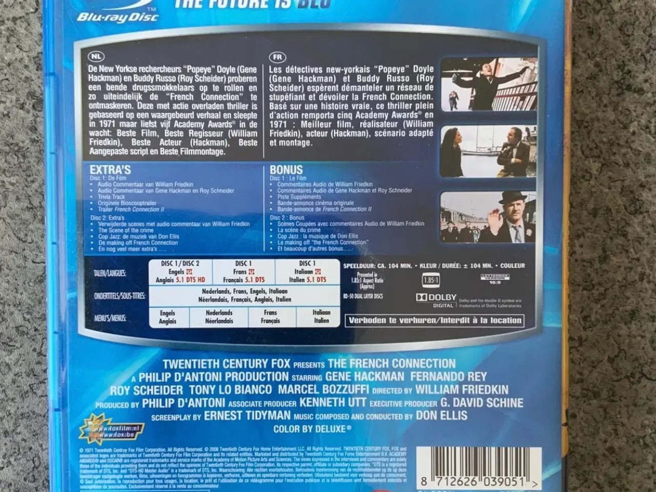 Billede 2 - The French Connection Blu-Ray film