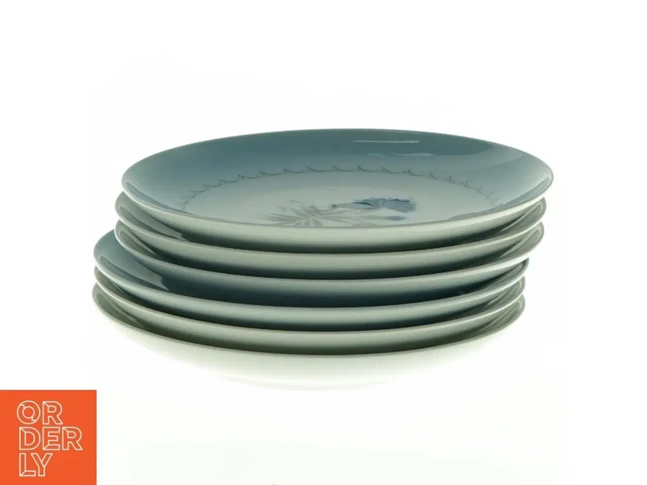Billede 2 - Blå kornblomst, Demeter, porcelænstallerkener fra Bing Og Grøndahl (str. Diameter 15,5 cm)