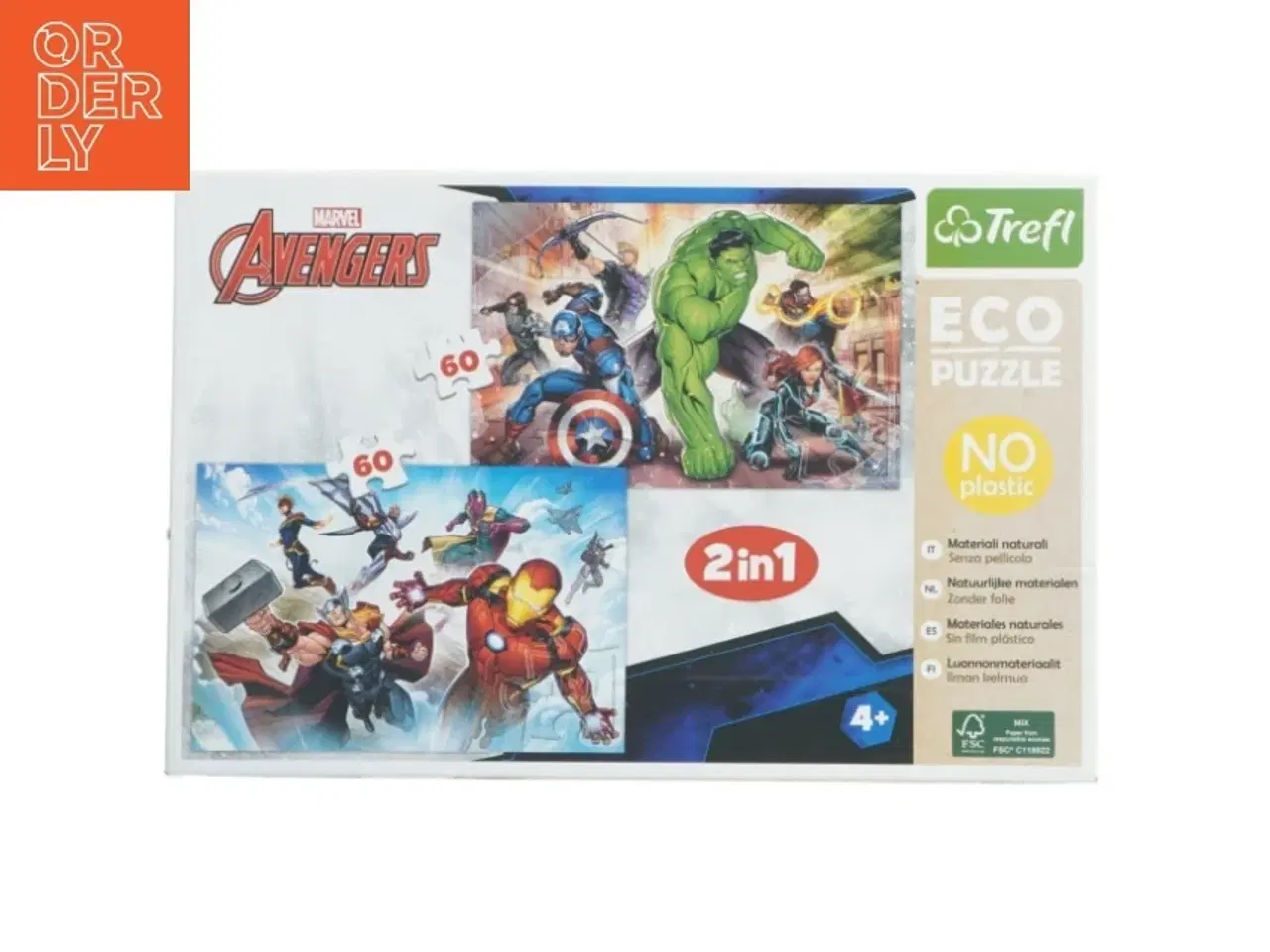 Billede 1 - Avengers 2-i-1 puslespil fra Trefl (str. 60. prikker)