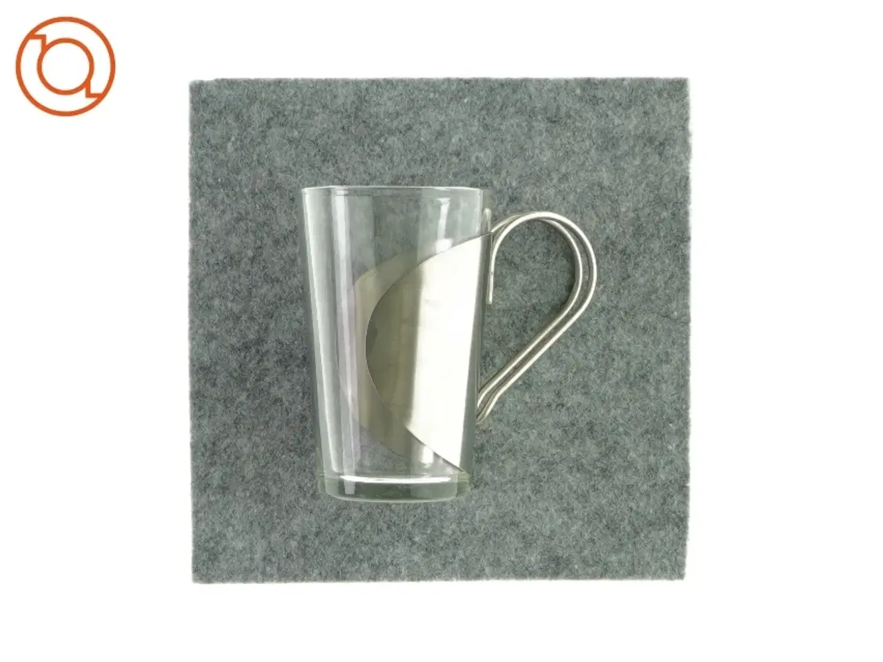 Billede 1 - Glas med metal håndtag
