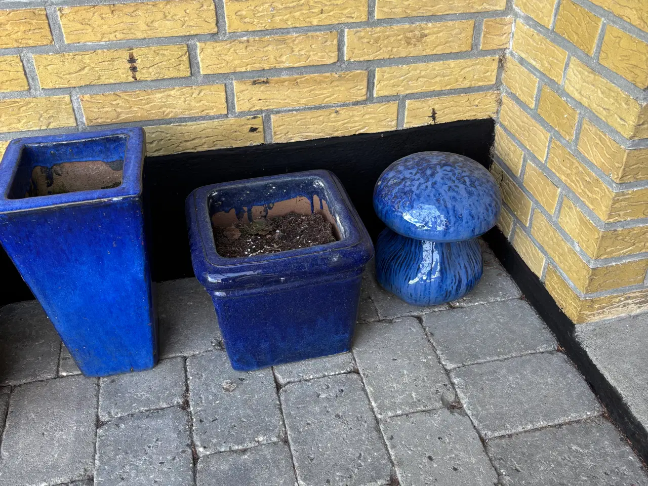 Billede 3 - Blå krukker