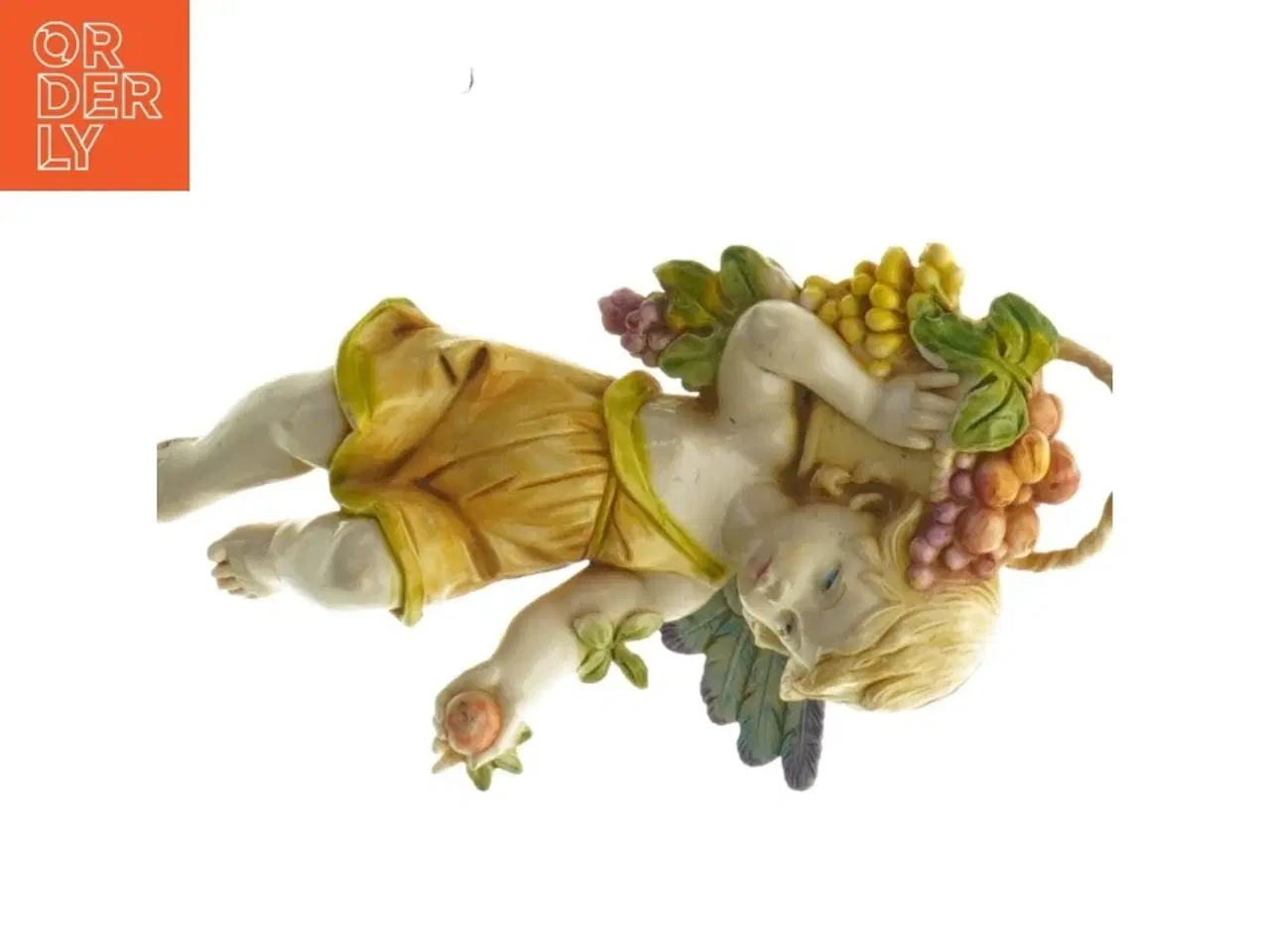 Billede 3 - Englefigurer med frugtkurv (str. 14 cm)
