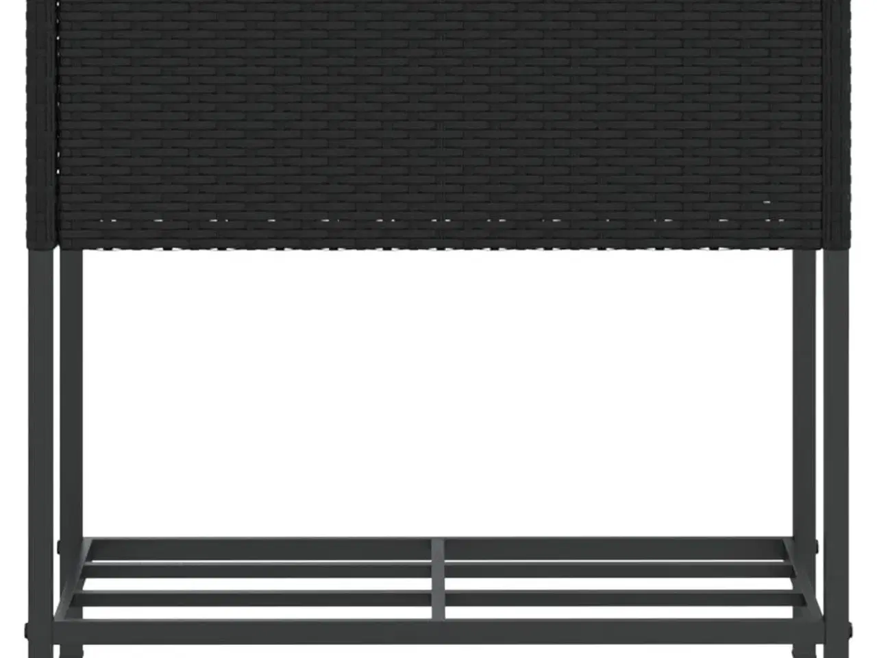 Billede 5 - Plantekasse med hylde polyrattan sort