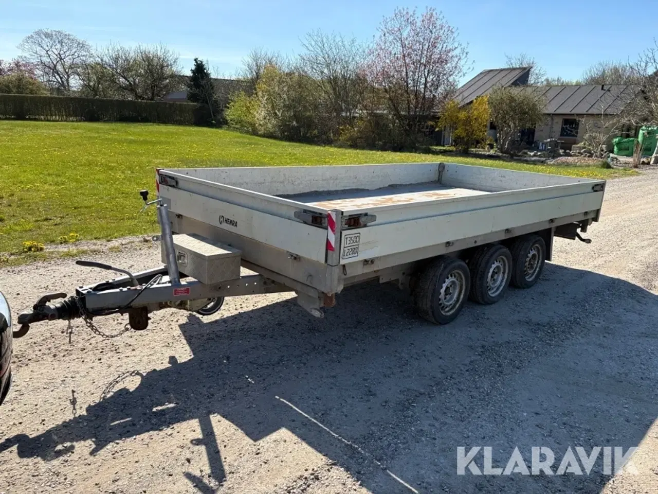 Billede 1 - Tiptrailer Henra Kp3z.35.1.3 3500 kg. 3-akslet