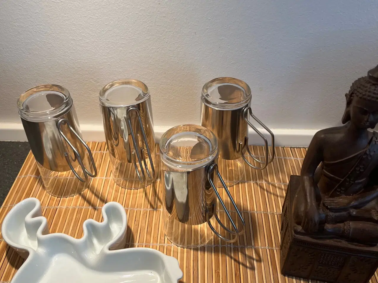 Billede 3 - Stilfuldt Irish Coffee sæt – 4 glas m/stålholdere