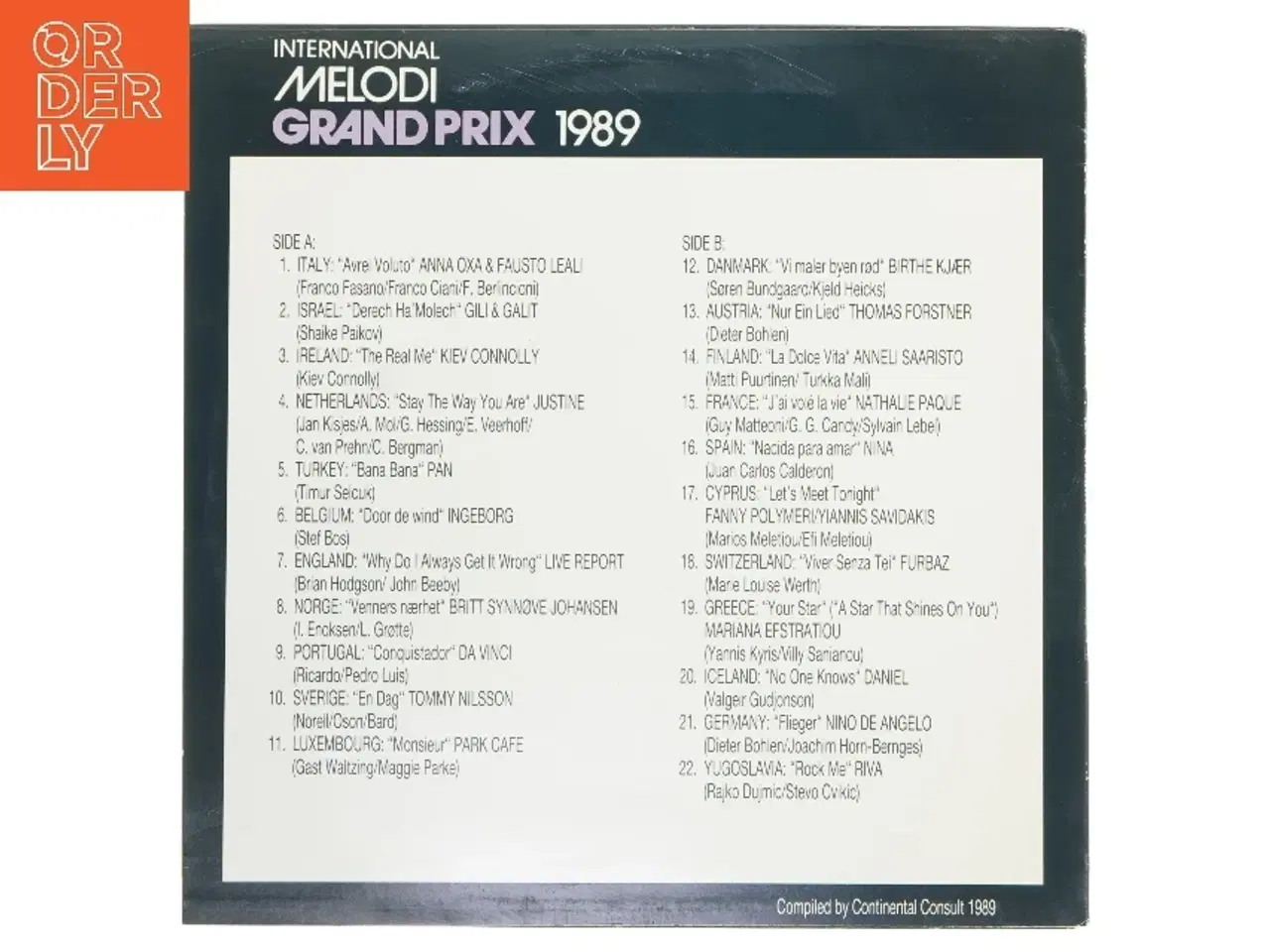 Billede 2 - International Melodi Grand Prix 1989 LP