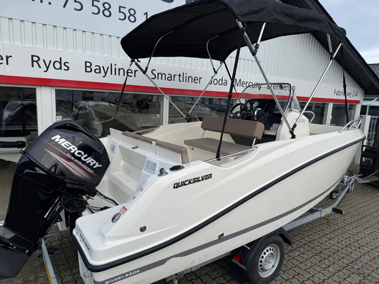 Billede 2 - Activ 505 Open med F60 Mercury-EFI 4 takt og 1000 kg Brenderup trailer.