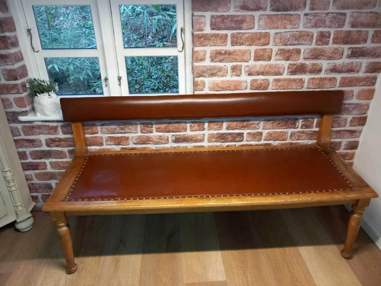 Billede 1 - Bænk, egetræ 