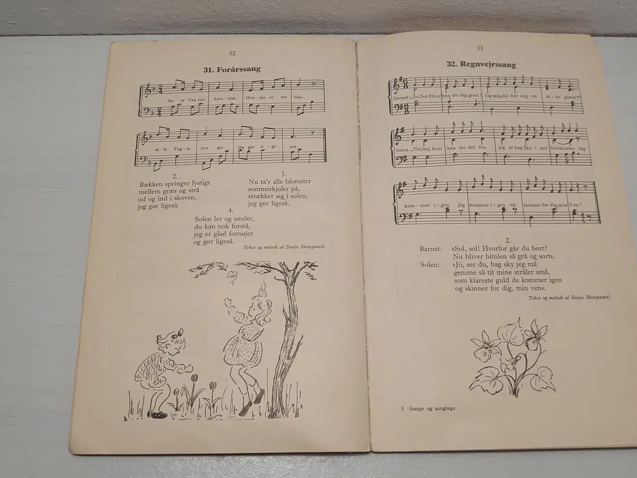 Billede 3 - Anna Wulf:Sange og sanglege for småbørn. 1955.