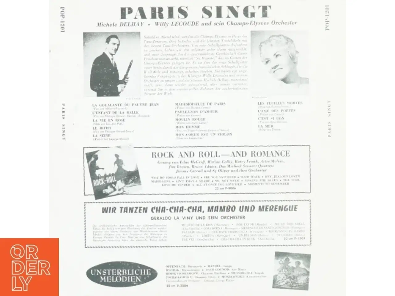Billede 4 - Mich&#232;le Delhay - Paris singt Vinyl LP