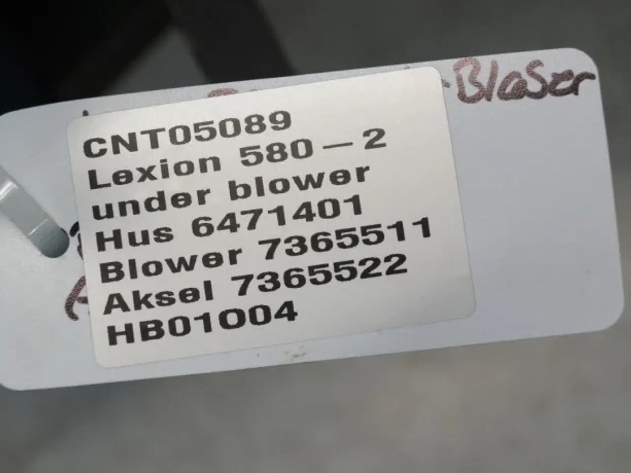 Billede 2 - Claas Lexion 580 Underblæser 