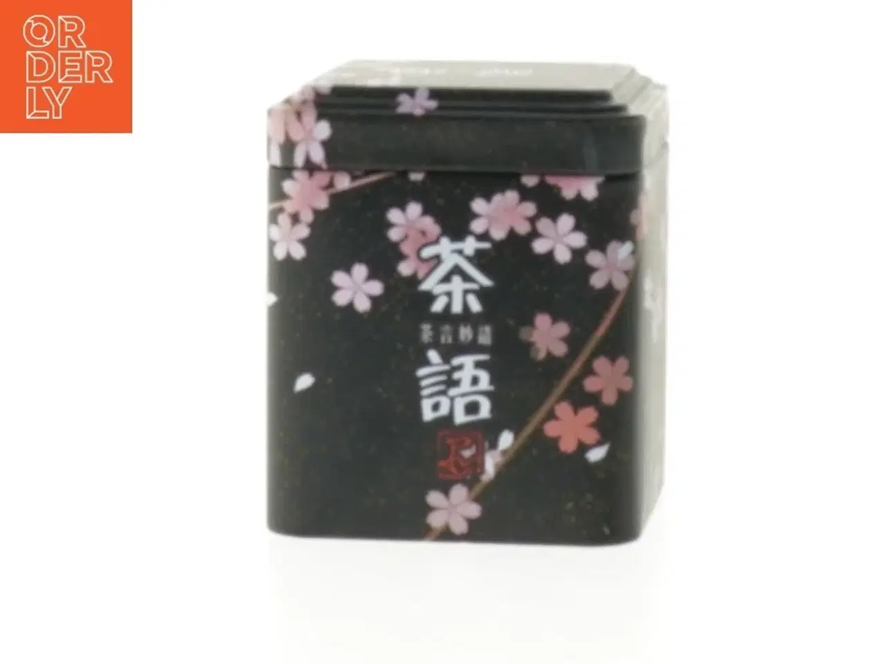Billede 1 - Japansk teæske med blomstermotiv (str. 8x7 cm)