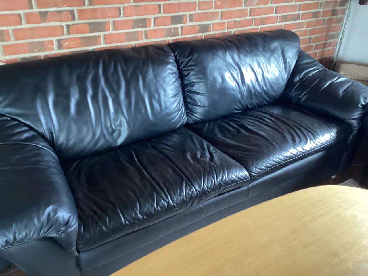 Billede 3 - Lædersofaer L210cm D 85cm 2 sofa 165cm D 85cm.