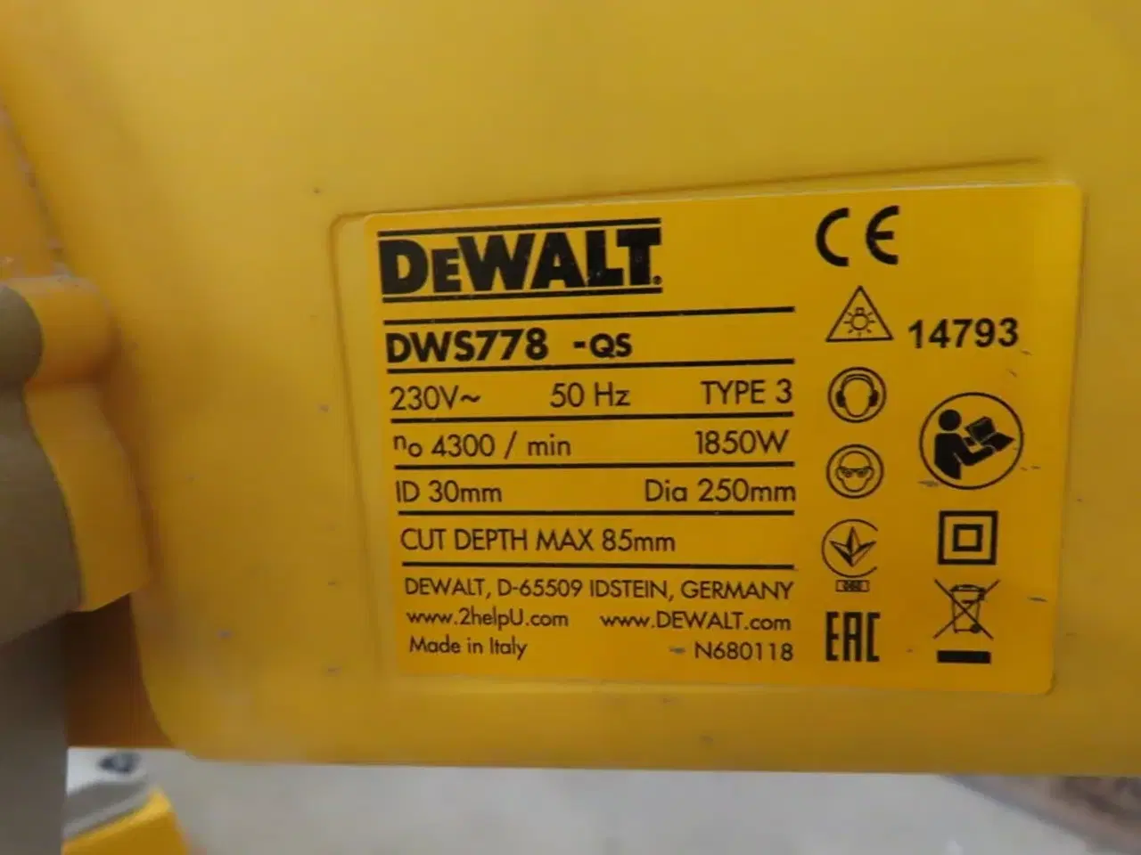 Billede 4 - Kap/geringssav DeWalt inkl. Skinne