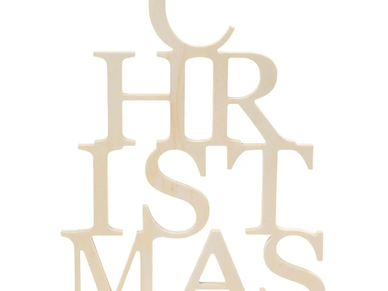 Billede 1 - Personligt juletræ i træ til dekoration, 29 cm