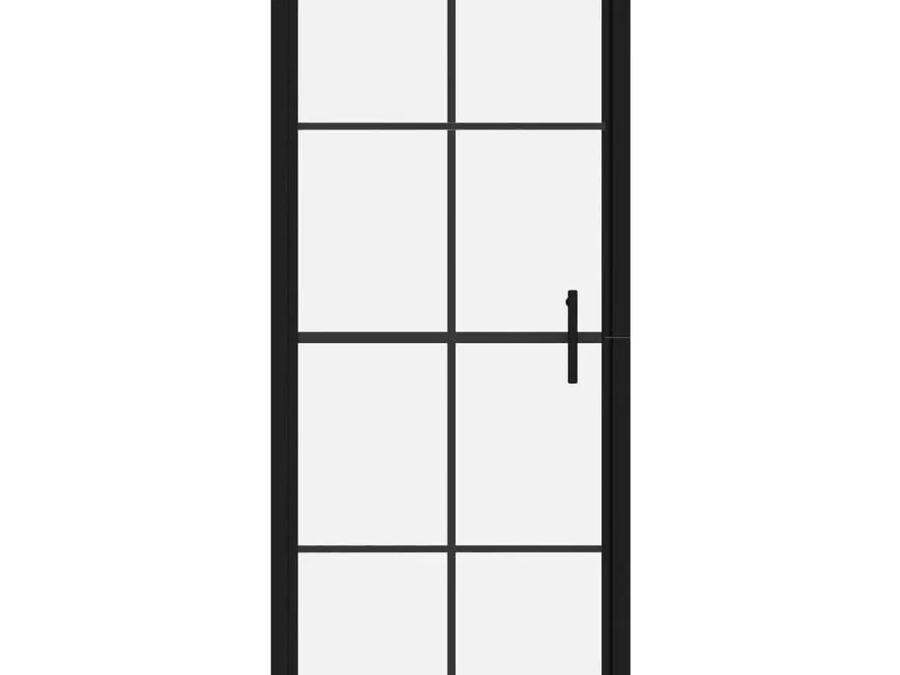Billede 3 - Brusedør 91 x 195 cm hærdet glas sort