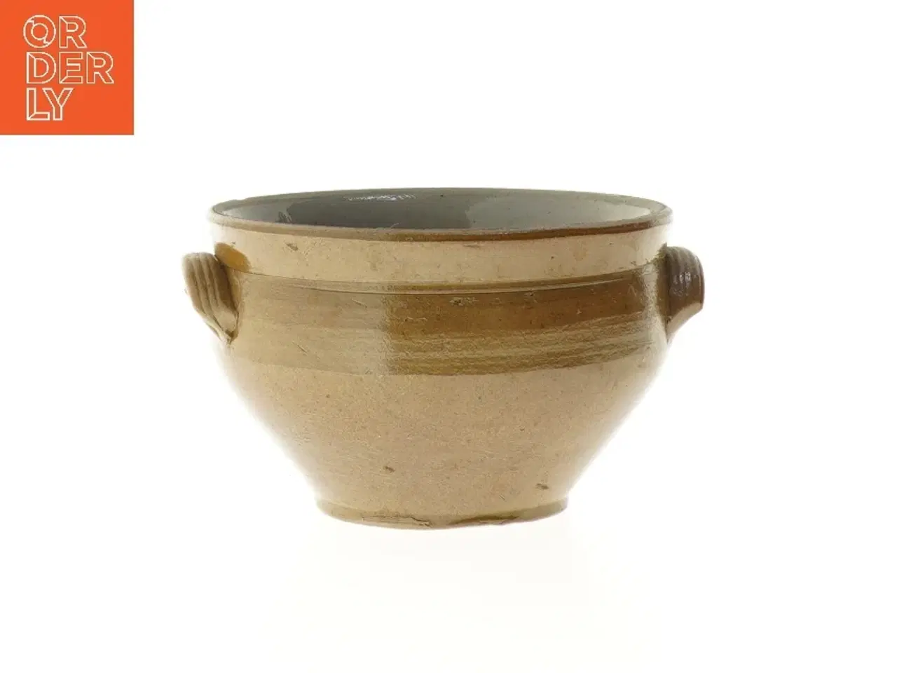 Billede 1 - Keramikskål med håndtag (str. Ø 14x9 cm)