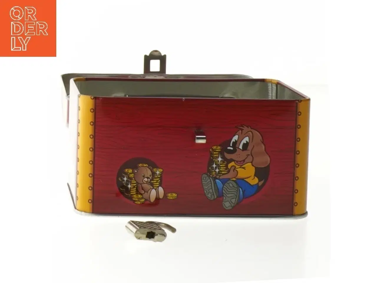 Billede 4 - Børne sparebøsse med lås fra Skofus (str. 7x12,5x9 cm)