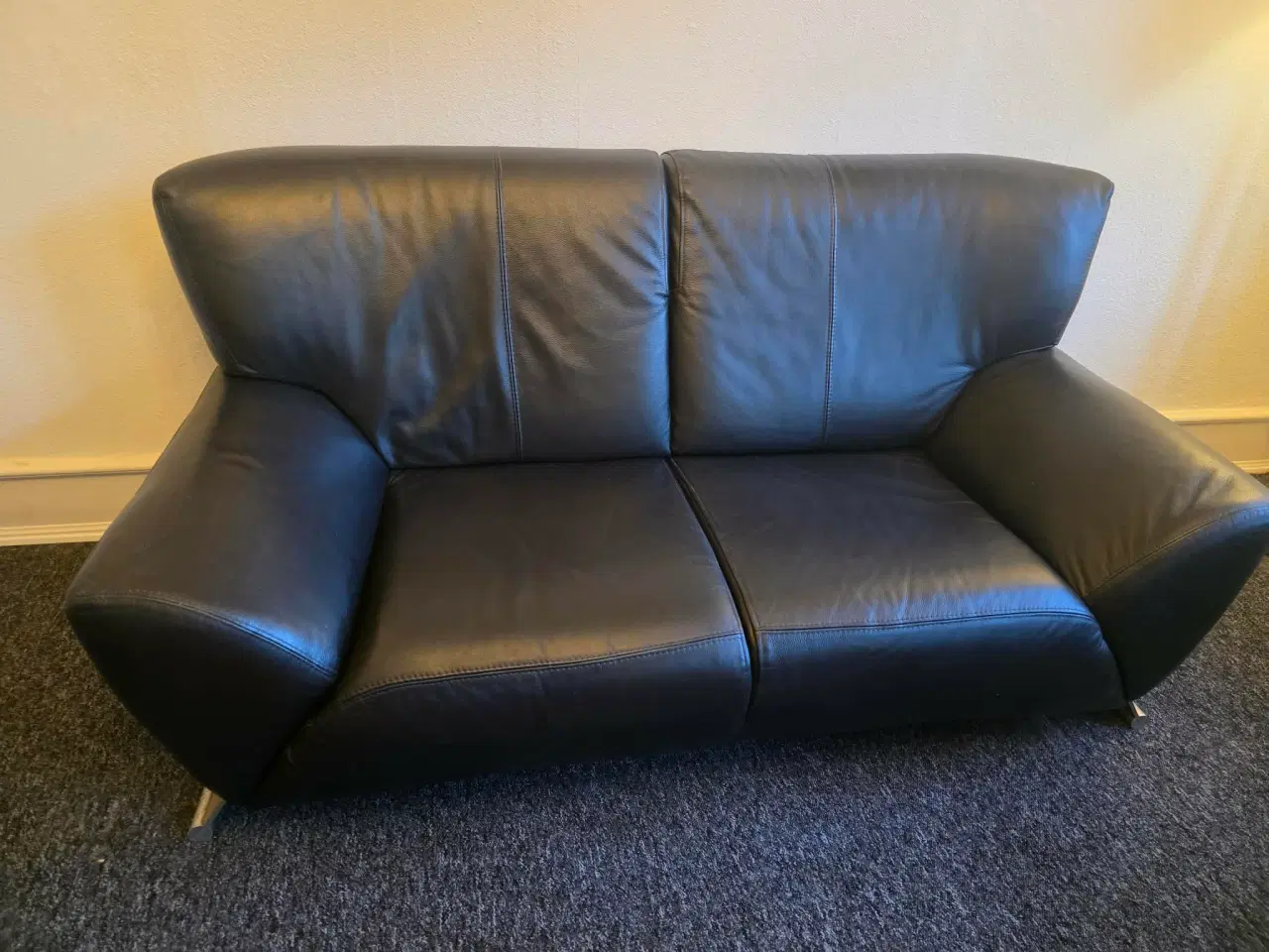 Billede 5 - 3+2 personer læder sofa 