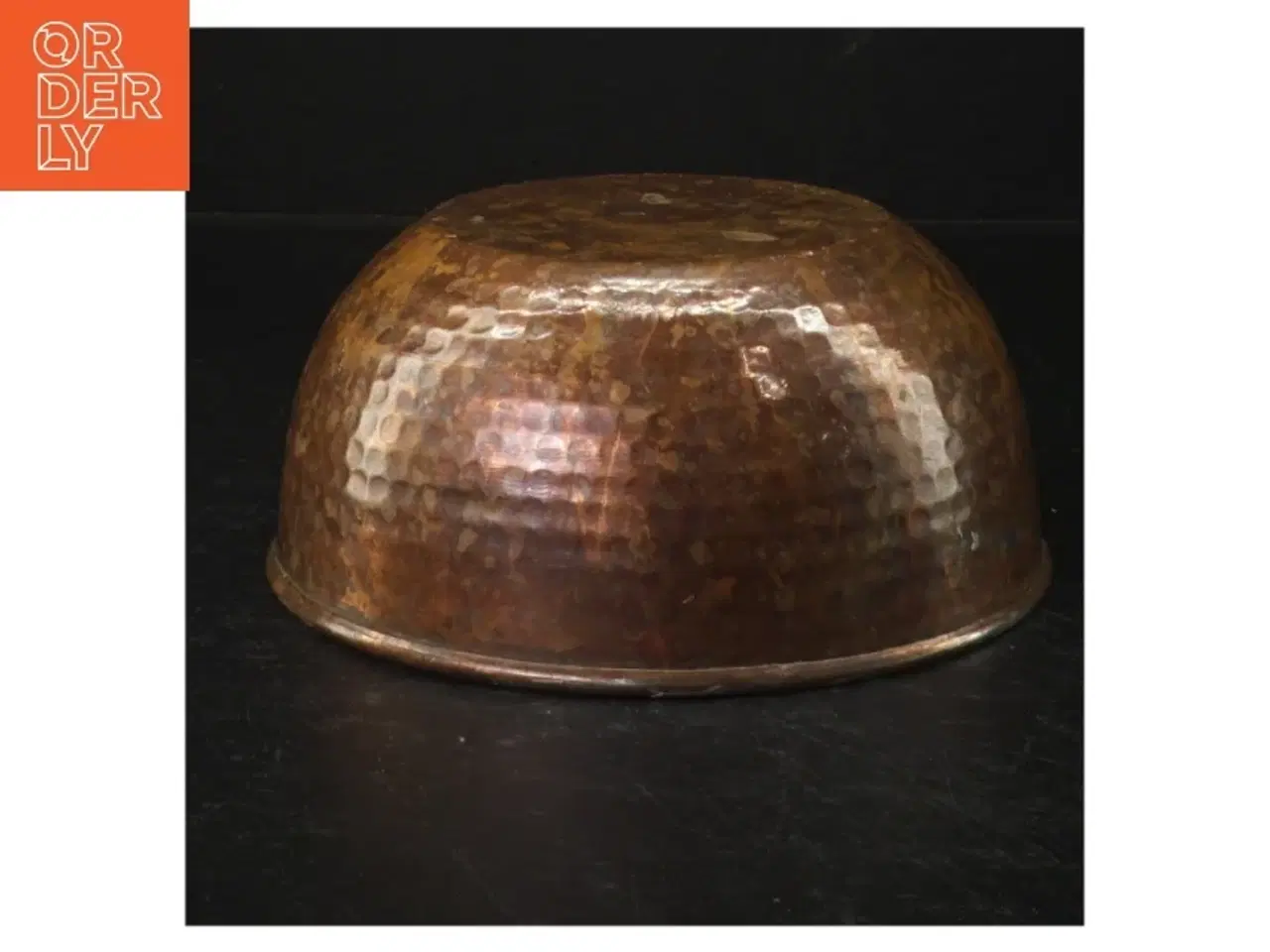 Billede 1 - Hamret kobberskål (str. Ø. 16 cm)