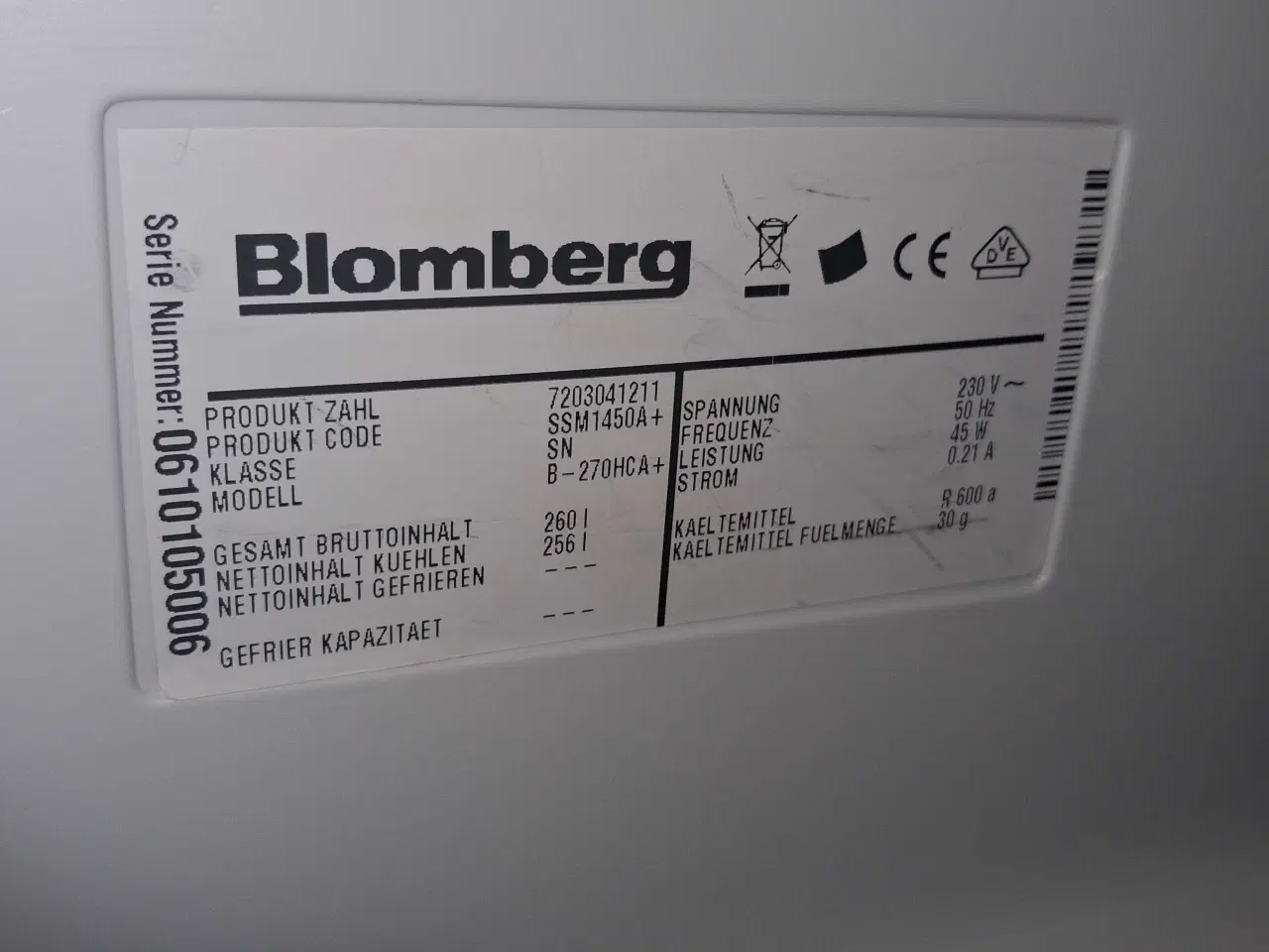 Billede 1 - Køleskab  sælges  