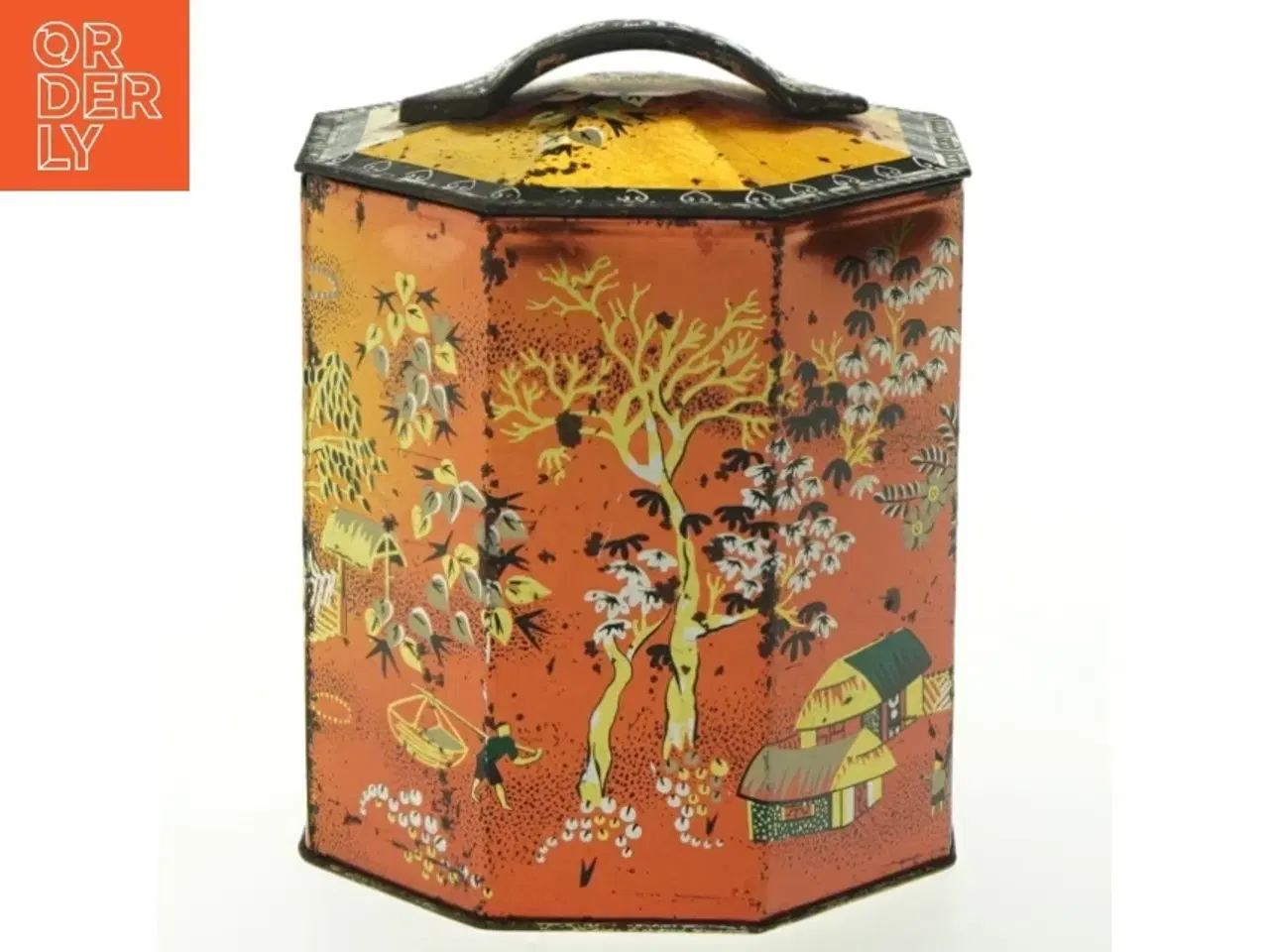 Billede 1 - Vintage Peek Frean & Co. Ltd. metal container fra Peek Frean & Co. Ltd. (str. Ø 12x12,5 cm)