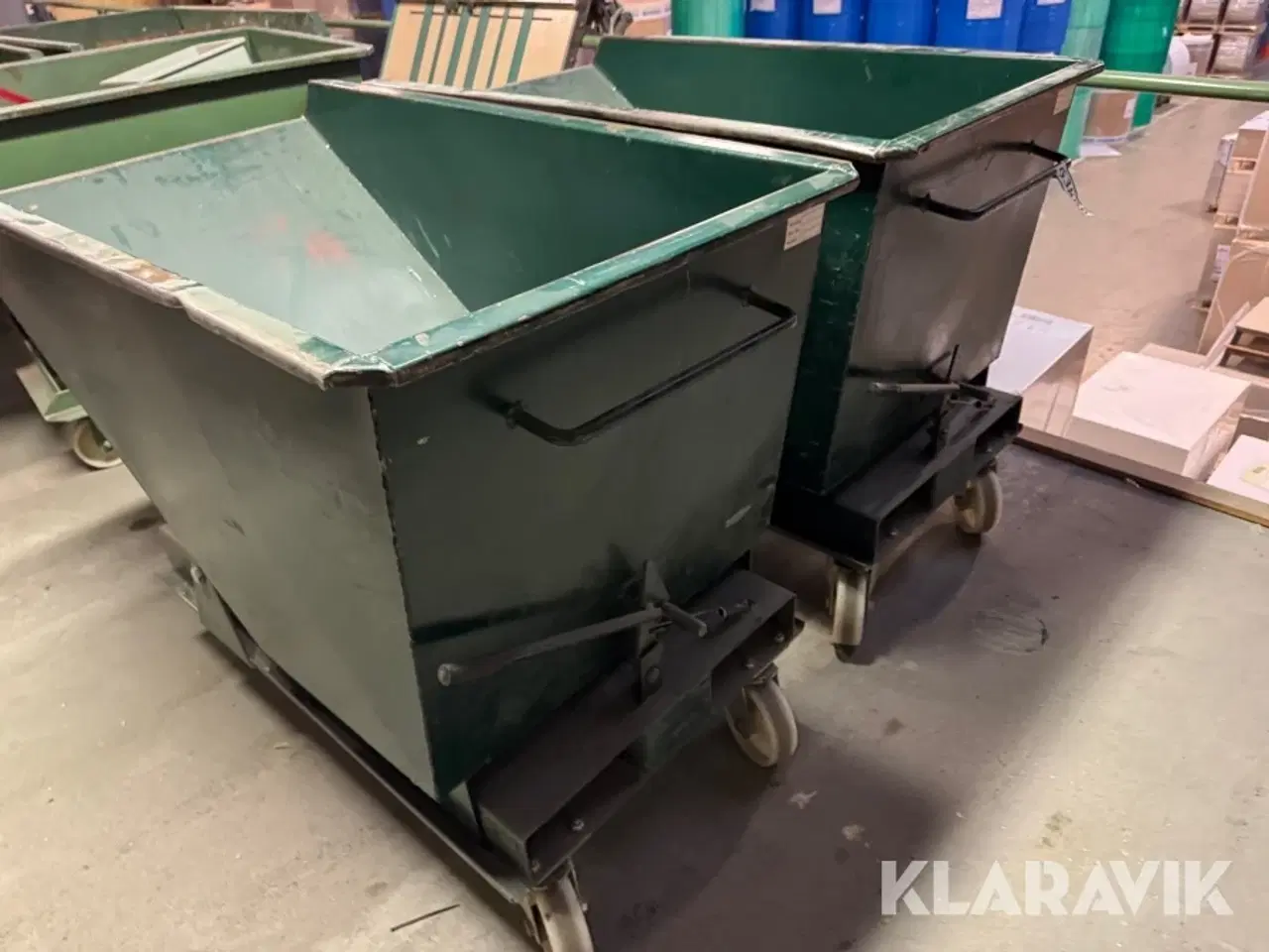 Billede 2 - Vippecontainer 300Liter 2 styk