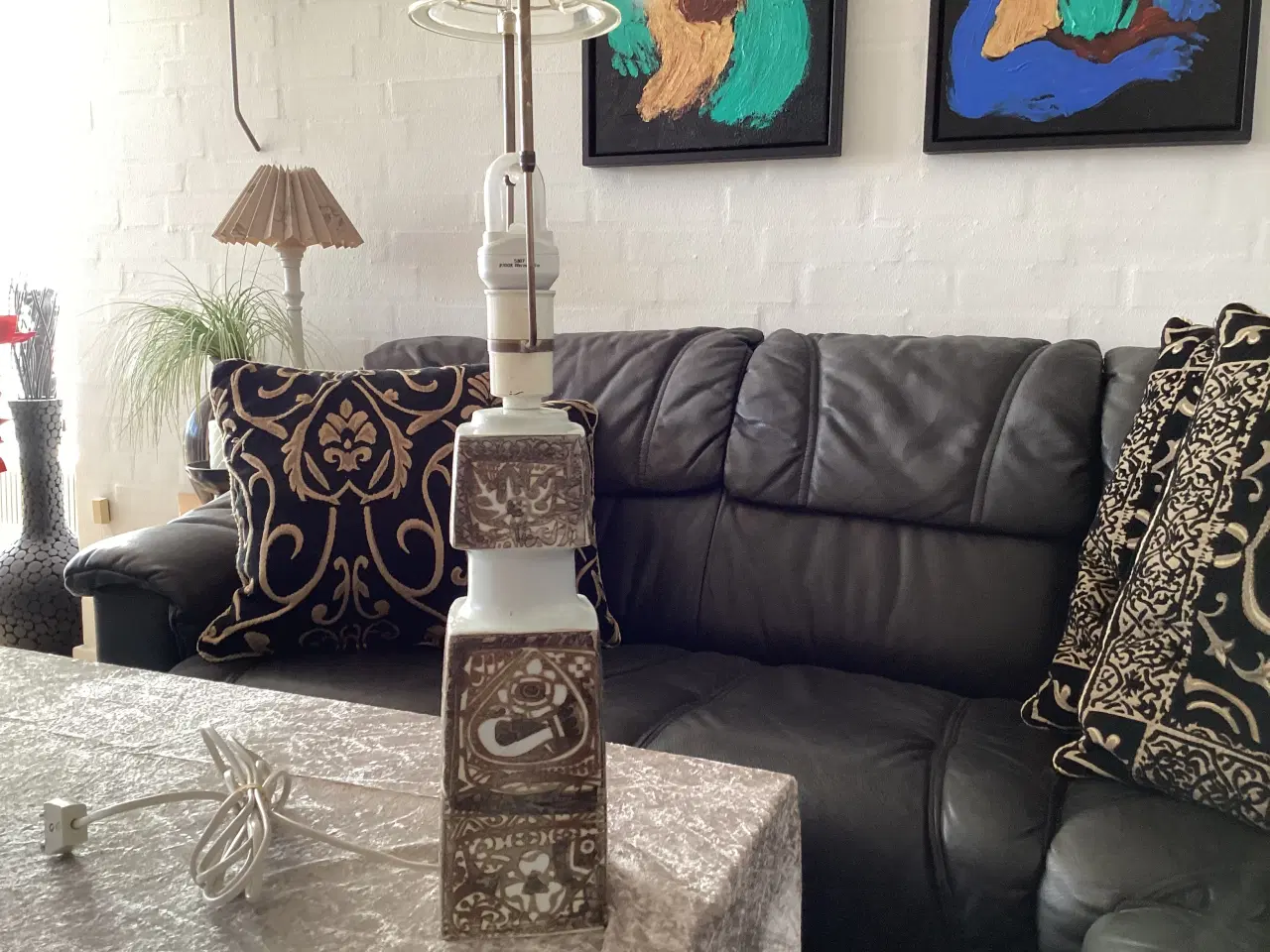 Billede 1 - bordlampe ROYAL COPENHAGEN fajance