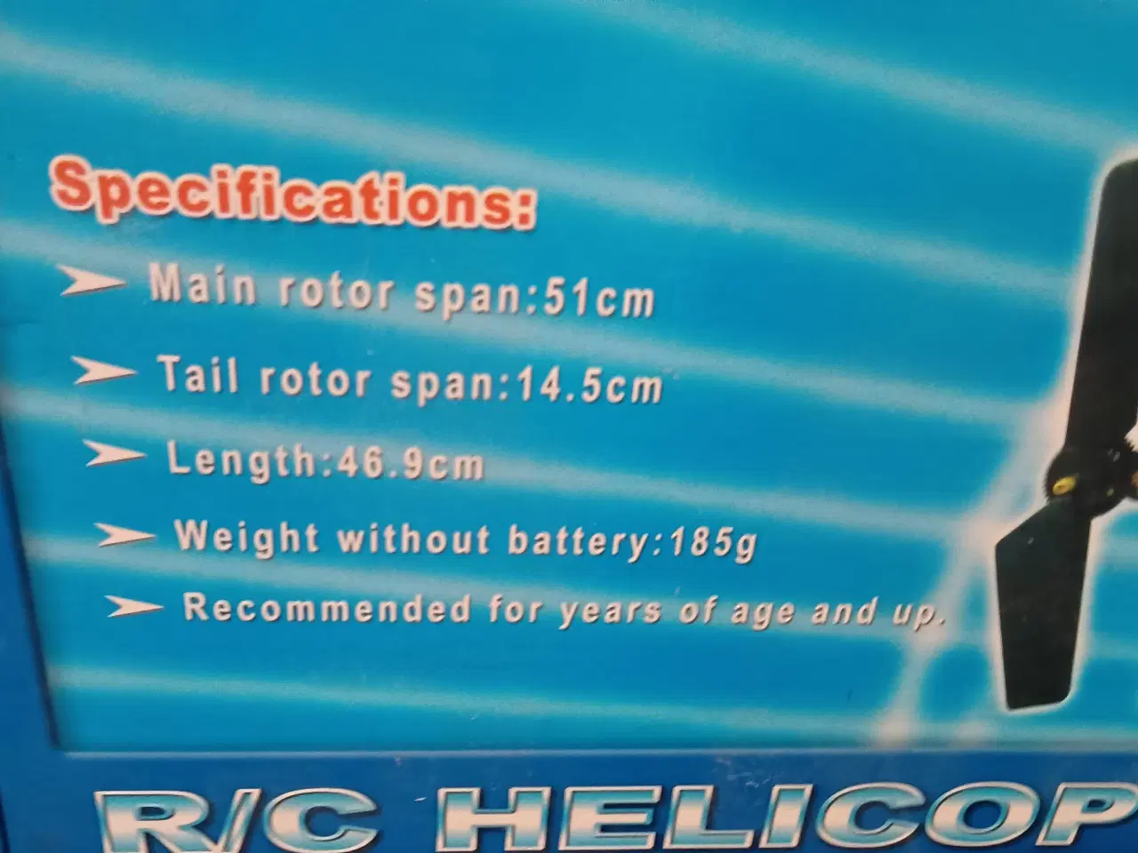 Billede 4 - Dragonfly R/C Helikopter.