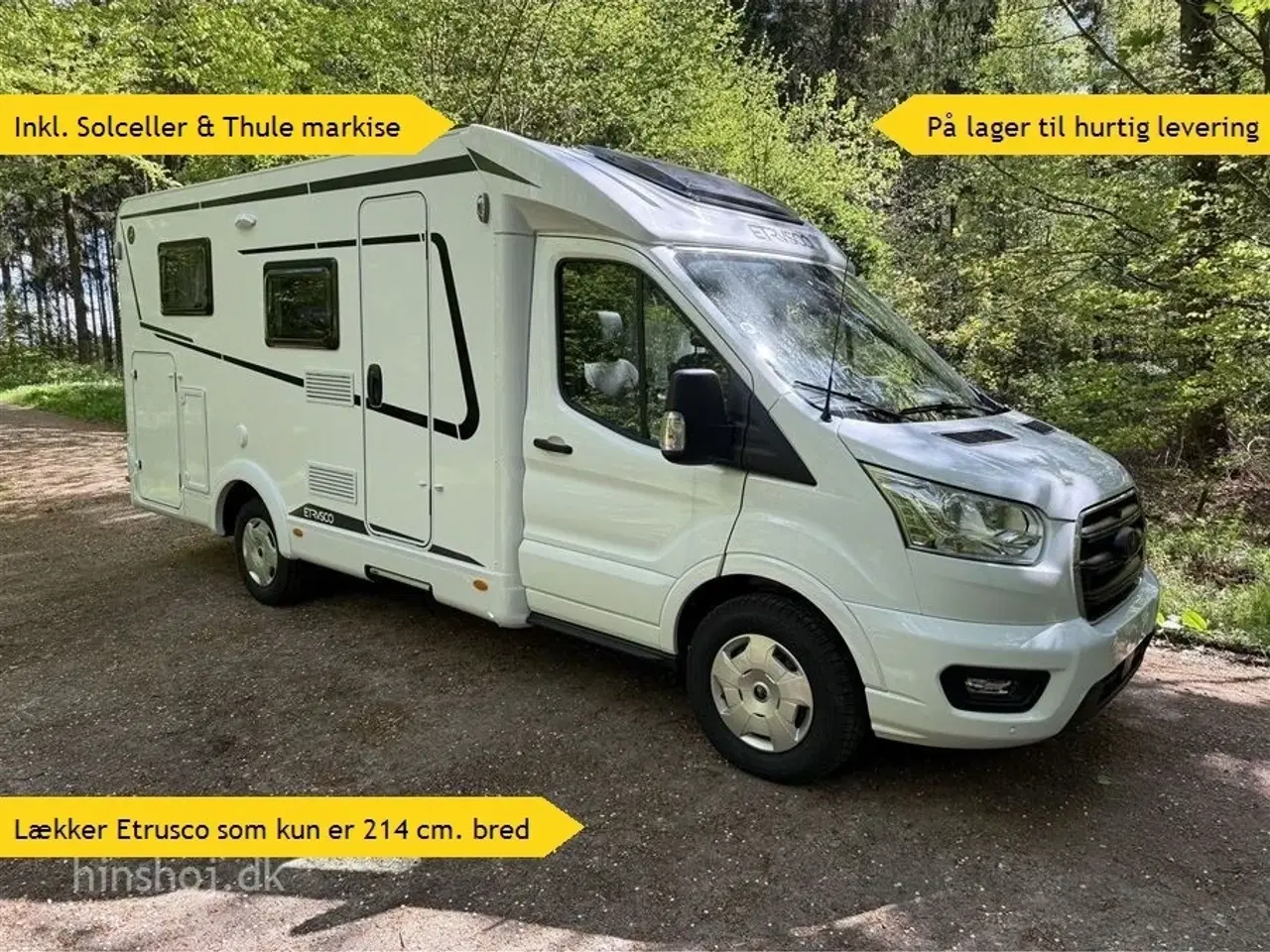 Billede 1 - 2025 - Etrusco V 6.6 SF Lækker Autocamper som kun er 214 cm bred fra Hinshøj Caravan.