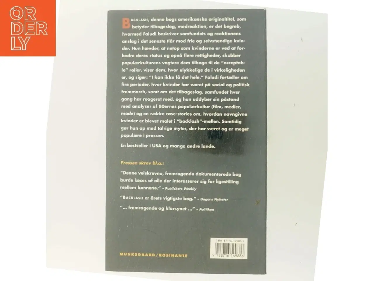 Billede 3 - Tilbageslag : den uerklærede krig mod kvinderne af Susan Faludi (Bog)