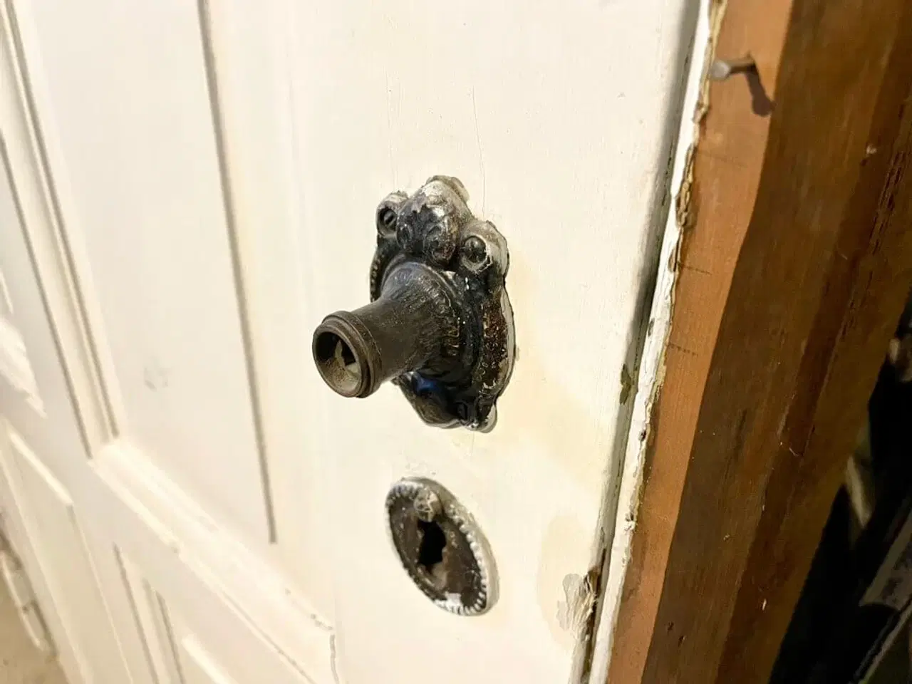 Billede 4 - Klassisk, venstrehængt Dannebrogsdør m. karm