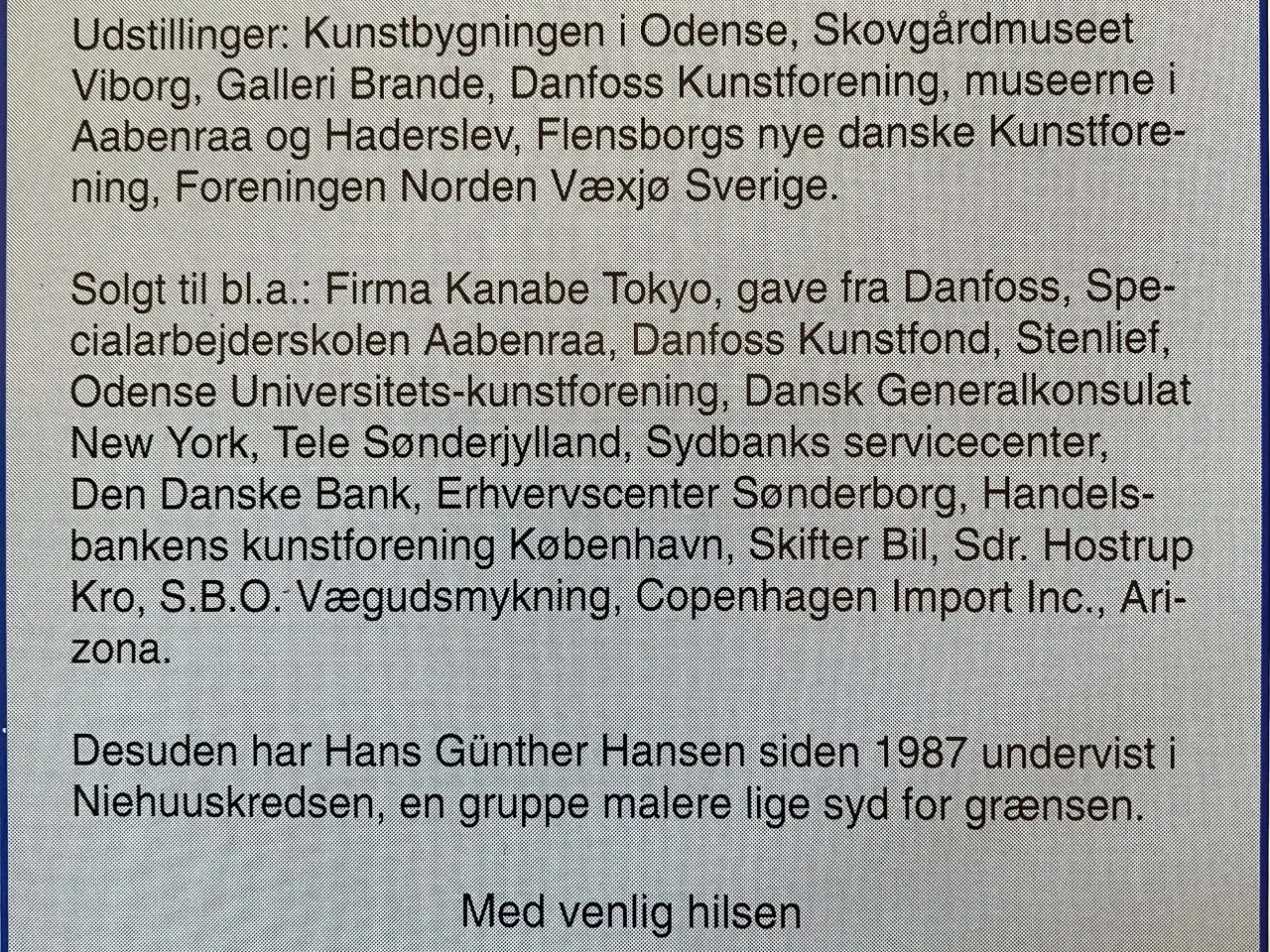Billede 6 - 2 plakater - Hans Günter Hansen.
