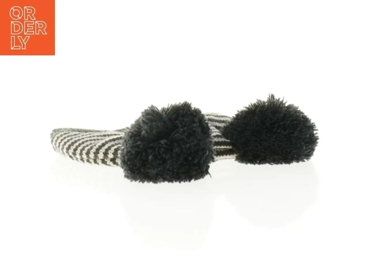 Billede 4 - Stribet hue med pomponer fra Next (str. 6 mdr)