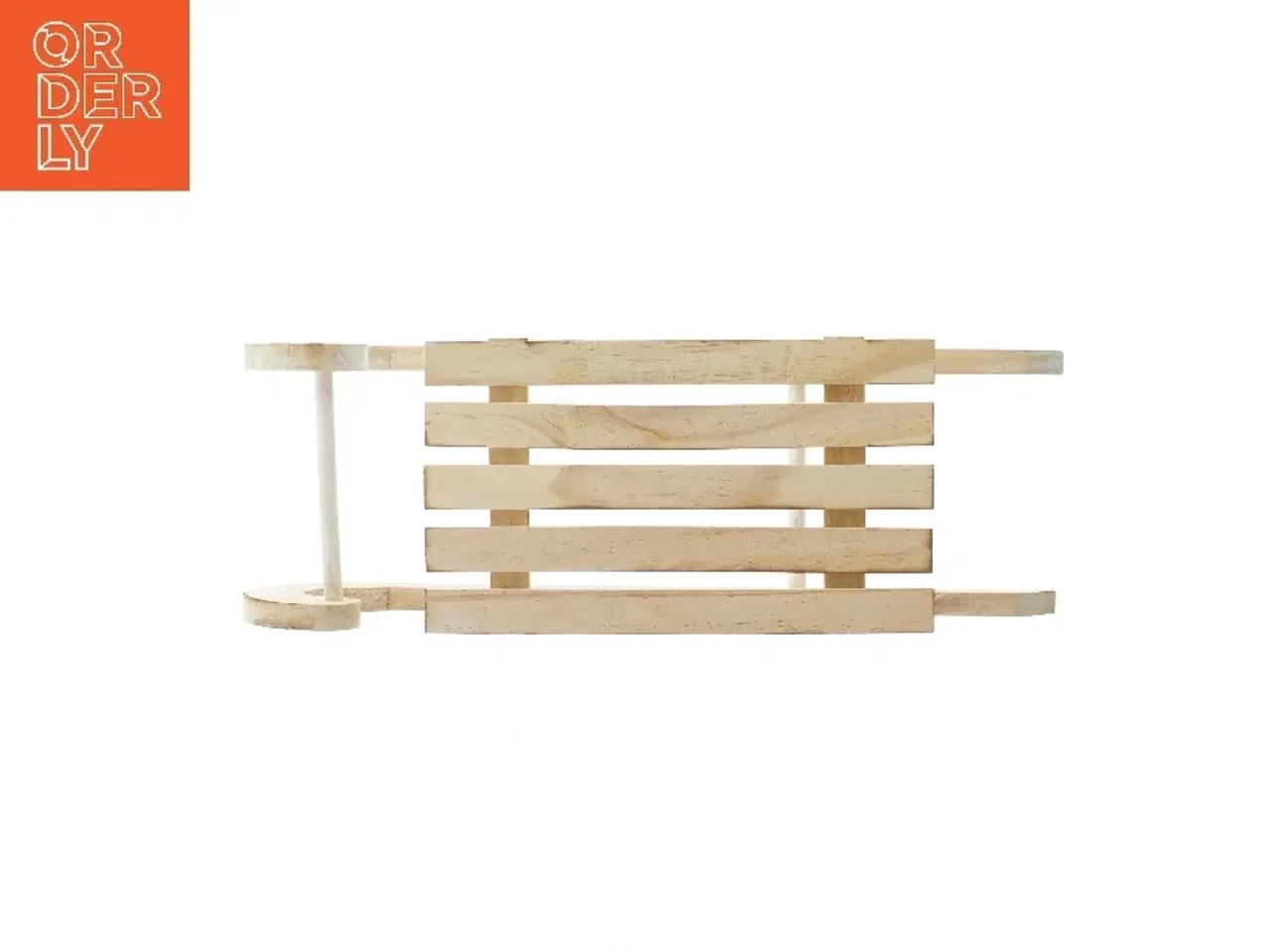 Billede 2 - Træslæde til juledekoration (str. 55x18 cm)