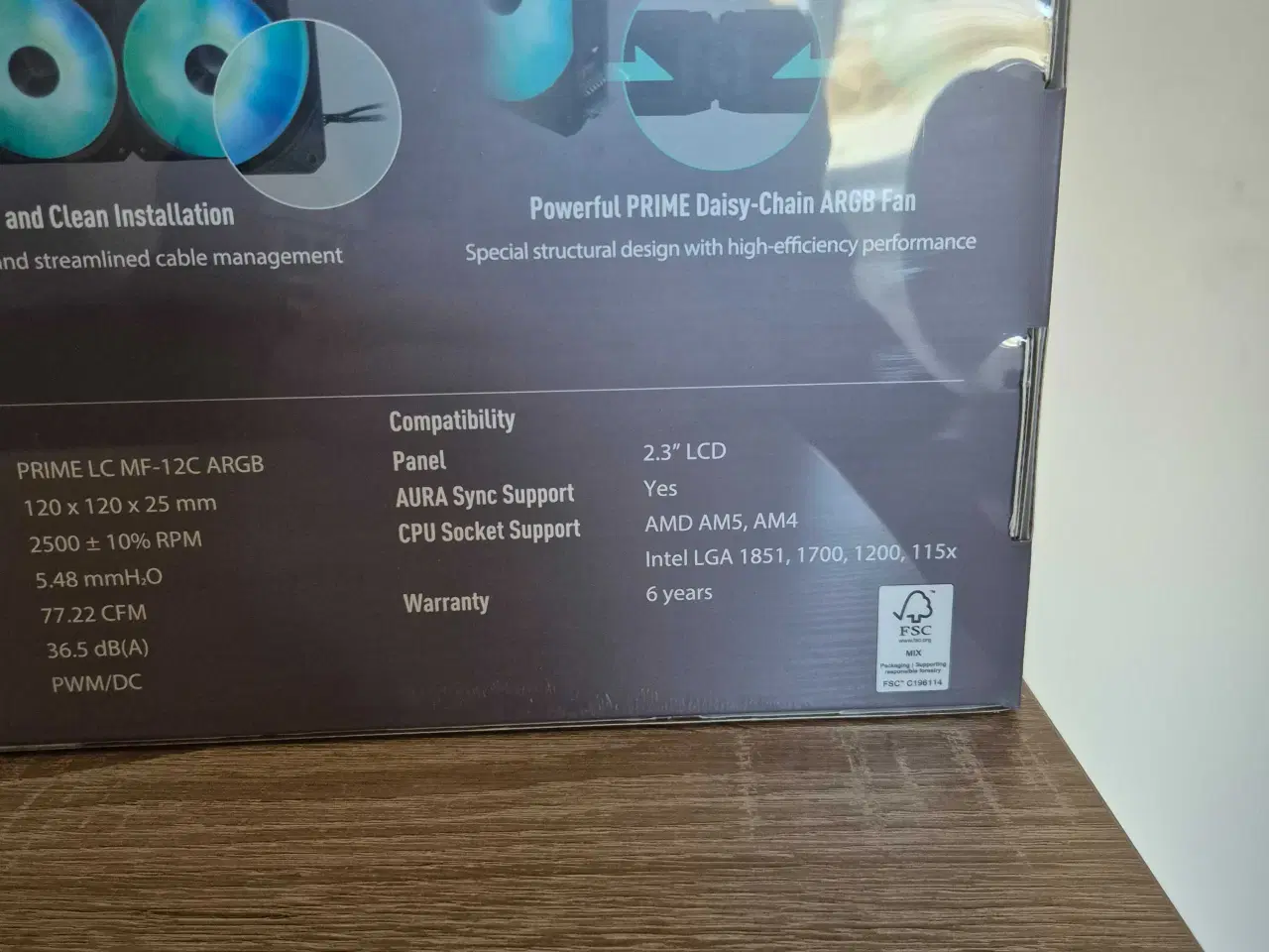 Billede 6 - ASUS Prime LC 360 ARGB LCD - CPU Vandkøling - Max