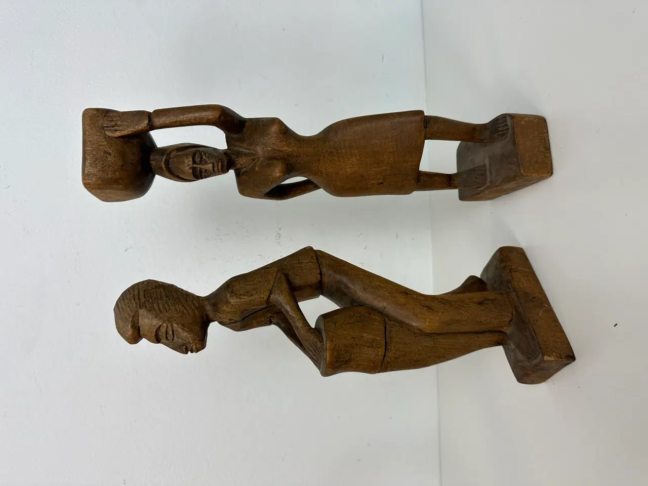 Billede 7 - 2 stk. afrikanske figurer i træ