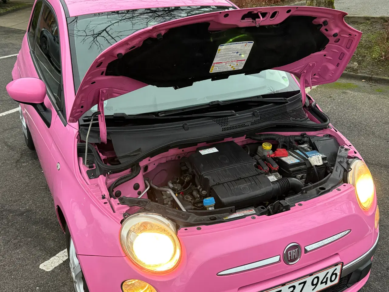 Billede 6 - Fiat 500 1,2 lyserød 2010 