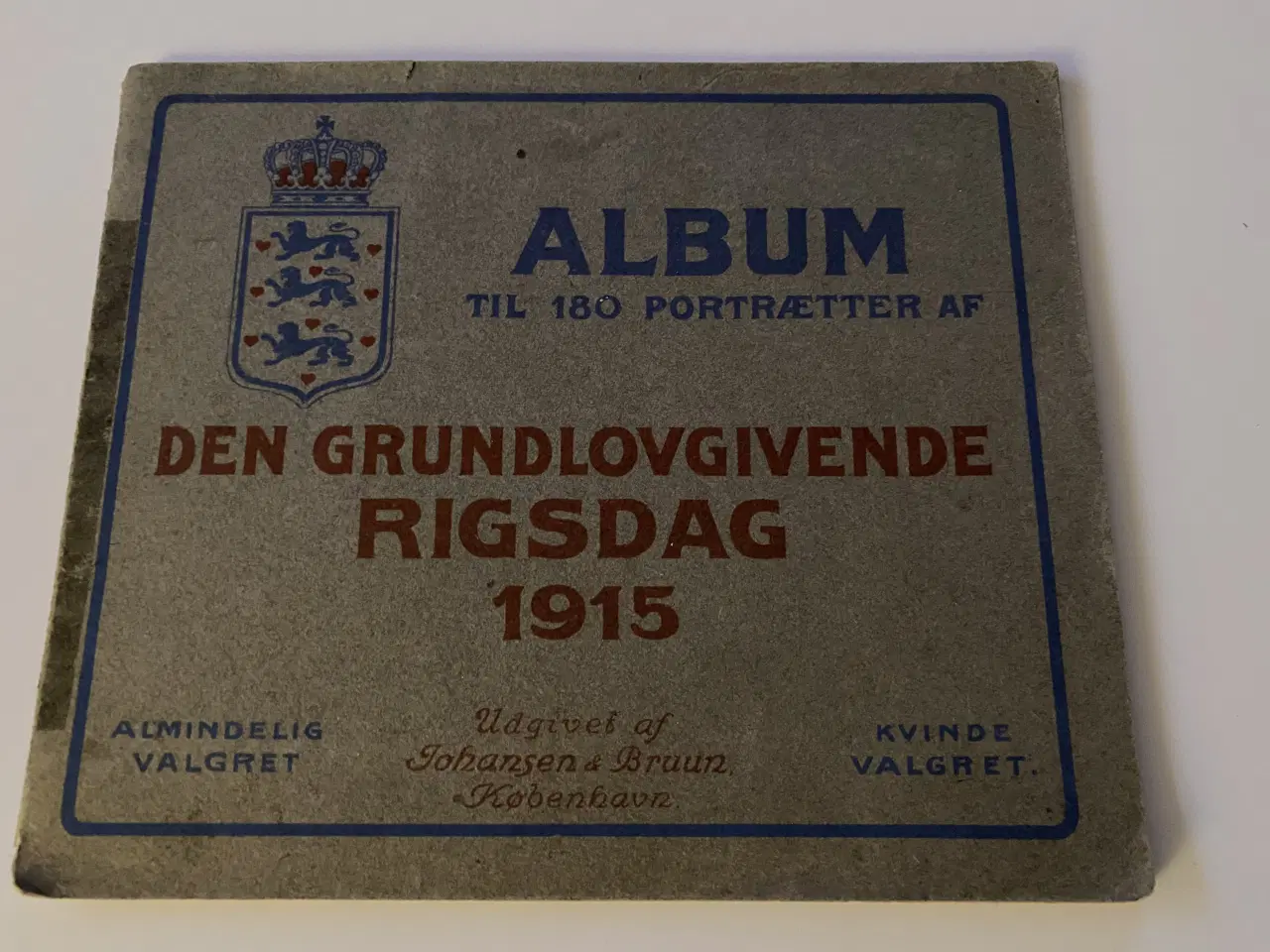 Billede 1 - Bogen: Den GrundlovGivende Rigsdag.