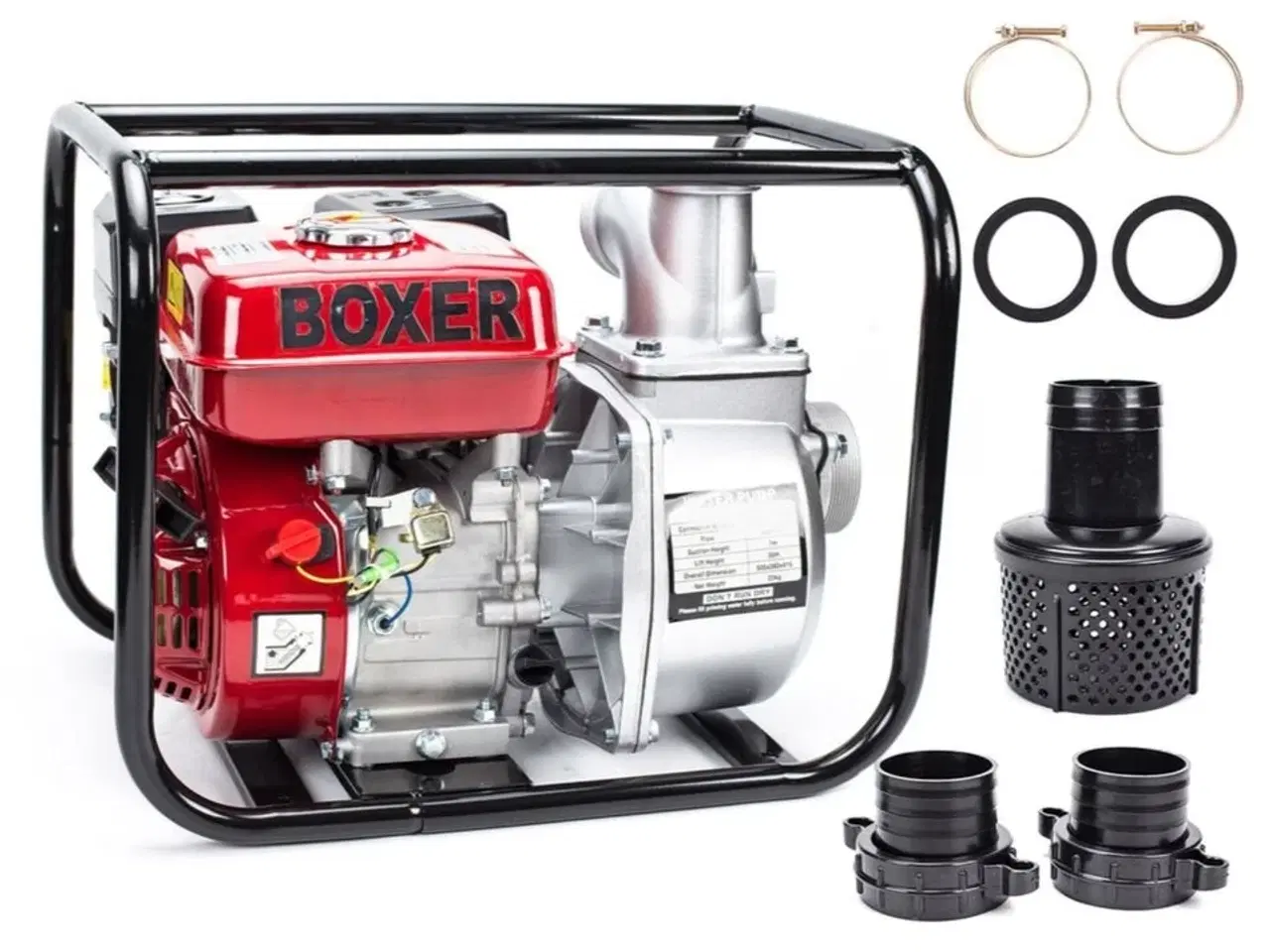 Billede 1 - Vandpumpe med 6,5 hk benzinmotor.